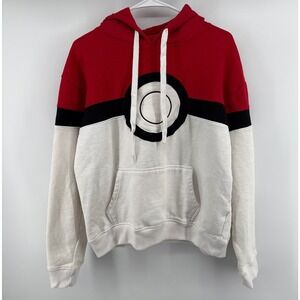 Pokemon Pokeball Colorblock Hoodie Red White Black XXL Freeze Mens Sweatshirt